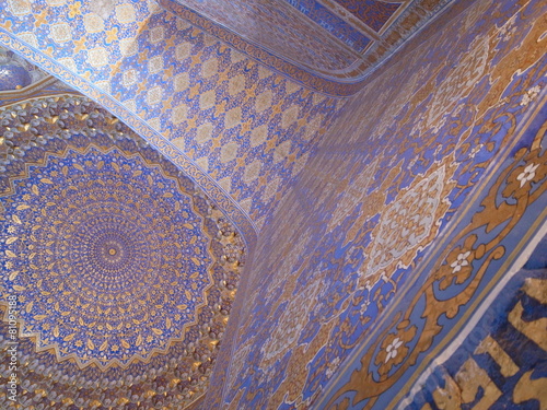 Tile work of Tilla Qori madrasasi　