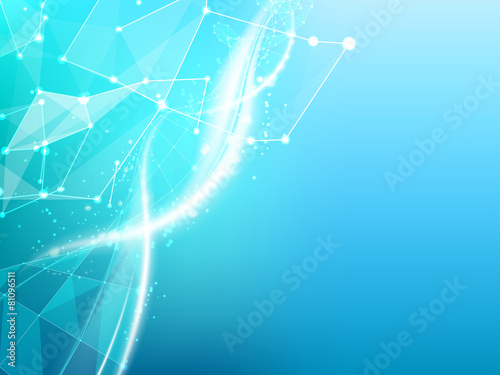 Abstract blue background.