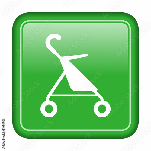 Baby pushchair icon
