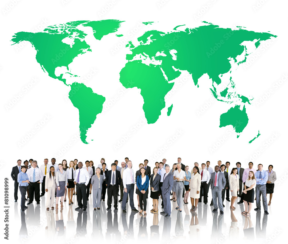 Green Business Environment Global Conservation Concept Green Business Environment Global Conservation Concept
