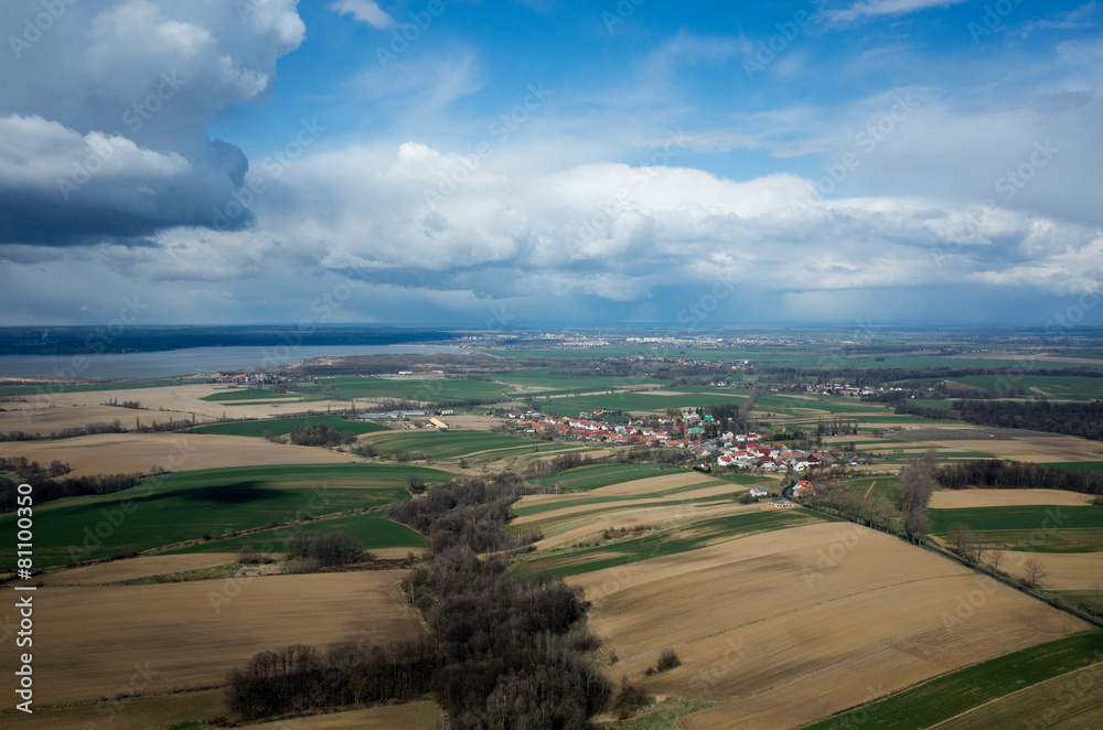 Fototapeta premium Storm over the field