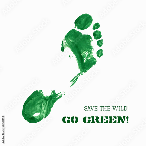 Green Foot Imprint