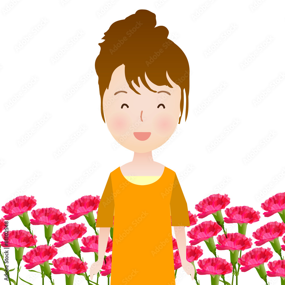 母の日　カーネーション　背景