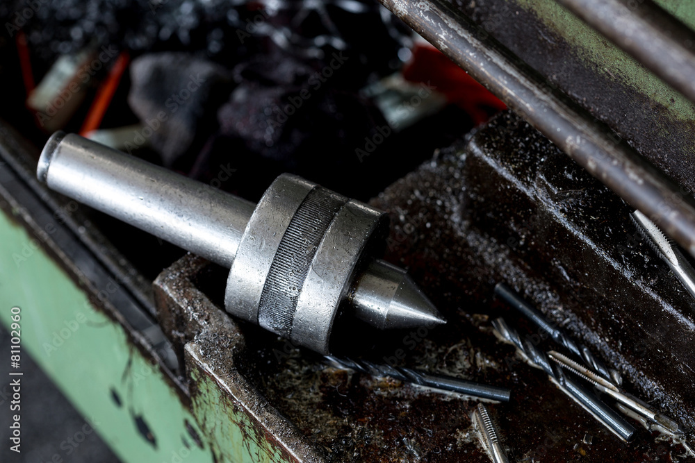 Industrial tools and spare parts,close up. Industrial tools and spare parts,close up.