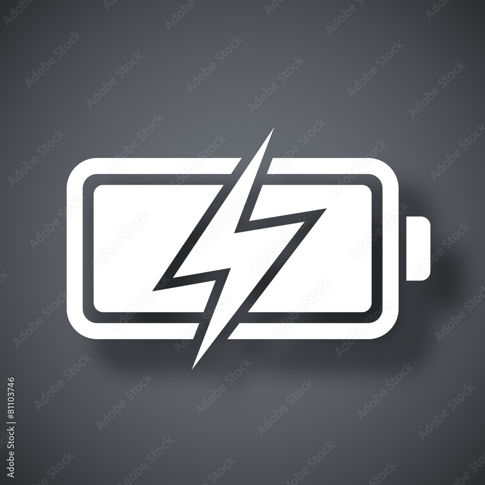 Vector battery icon, stock vector Vector battery icon, stock vector