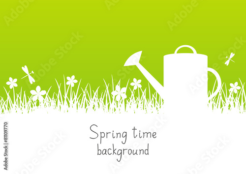 Spring garden background with place for Your text