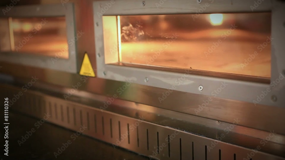 Ready pizza getting from oven and close Oven. HD. 1920x1080 Ready pizza getting from oven and close Oven. HD. 1920x1080