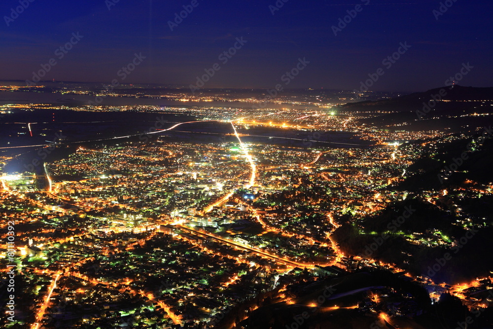 Luftaufnahmen bei Nacht