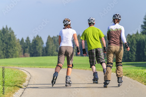 Obraz na płótnie Ausflug mit den Inline-Skates