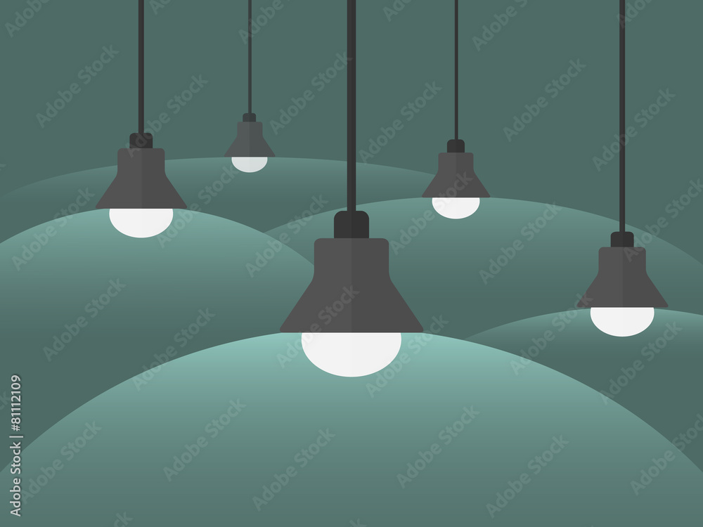 ceiling lamp ,Vector ceiling lamp ,Vector