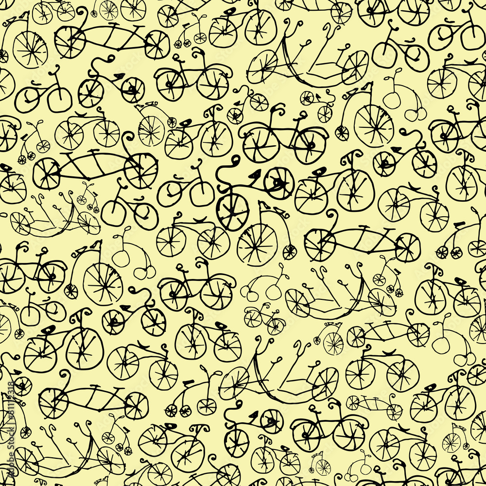 seamless pattern with a bicycle seamless pattern with a bicycle