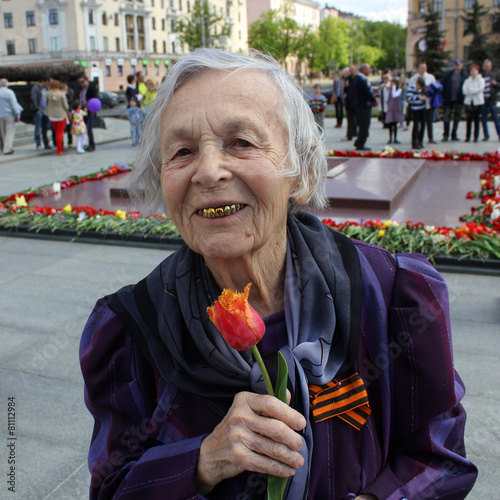 MAY 9: Old veterans women of  WWII photo