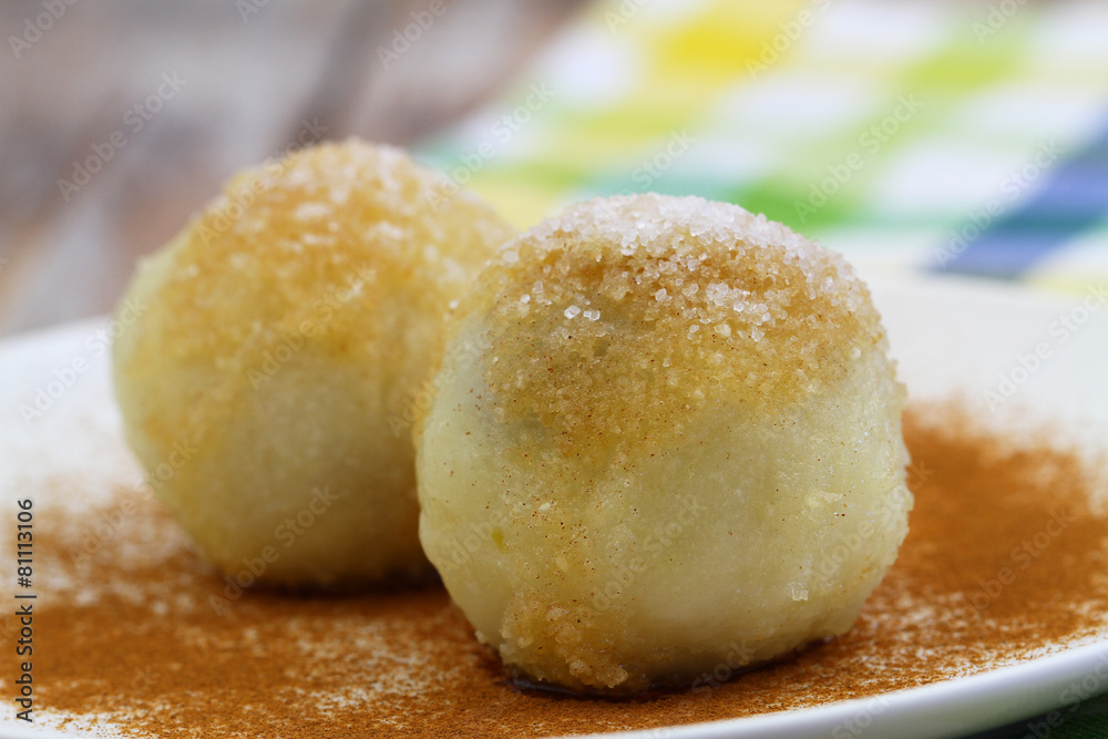 Sweet dumplings, closeup Sweet dumplings, closeup