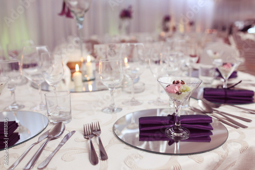 Table setting for a wedding © hreniuca