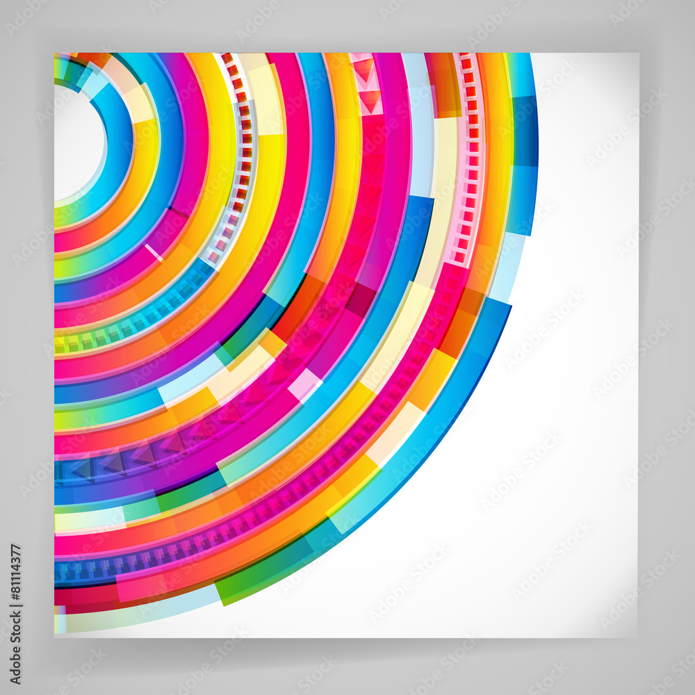 Obraz premium Abstract digital circles background