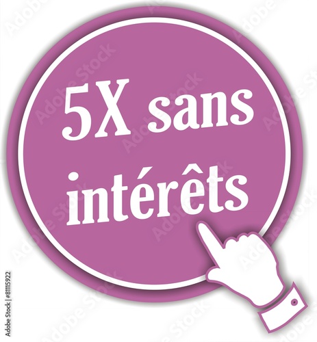 bouton 5x sans intérêts