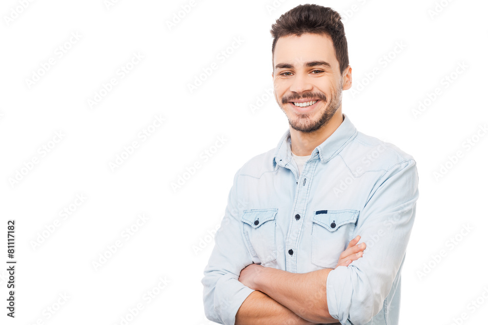 Handsome and cheerful. Handsome and cheerful.