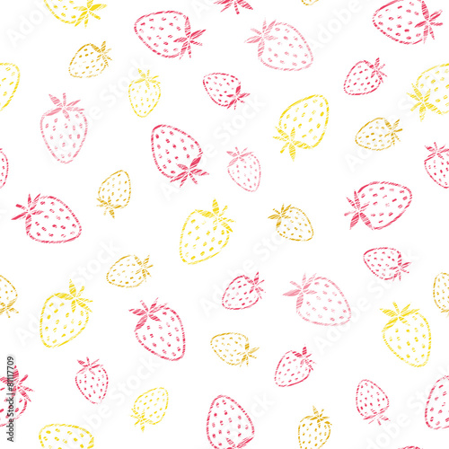 Endless strawberry texture, endless berry background. Abstract f