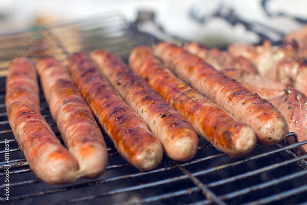 bbq breakfast sausage sizzle