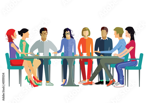 Mitarbeiter Diskussion