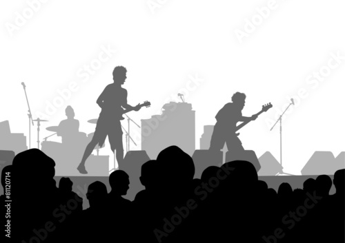 Rock groups concert
