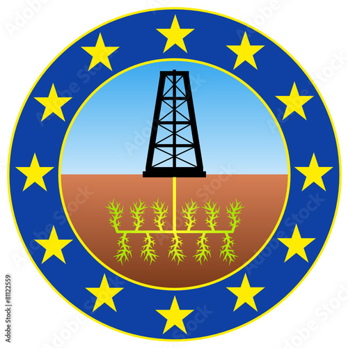Fracking Europa gelbe Umrandung