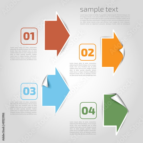 Vector infographics elements - points, graphic for business desi