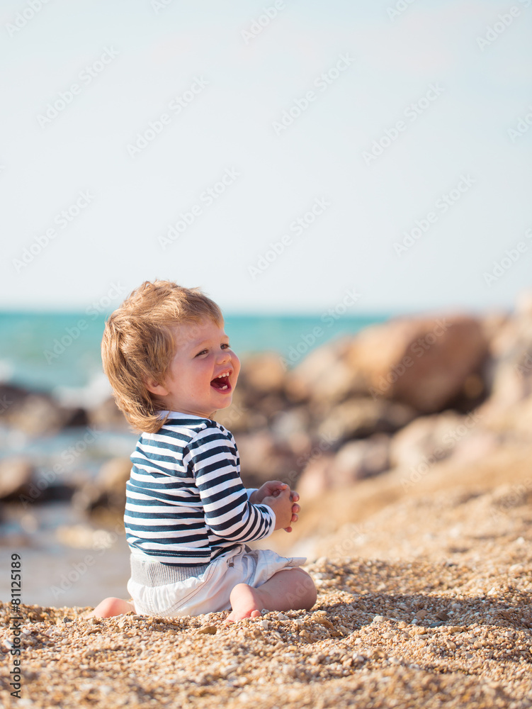 Little boy on the beach