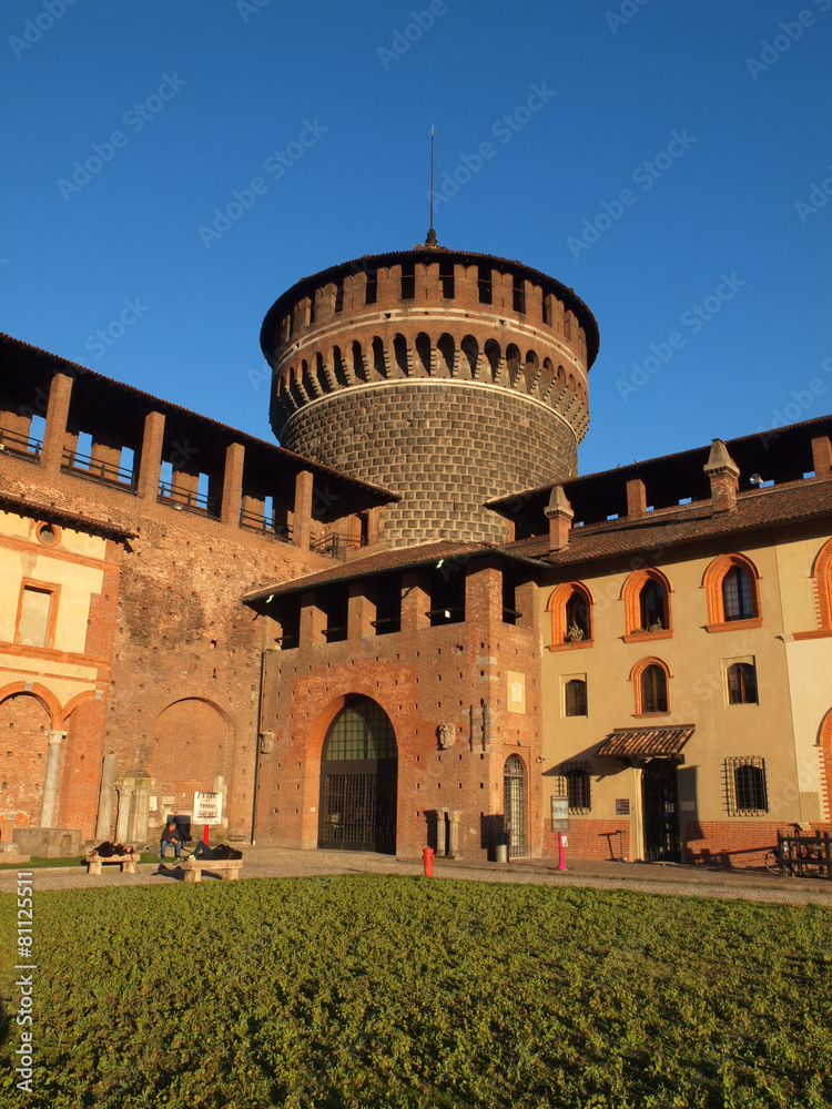 Castello Sforzesco in Milan, Italy.