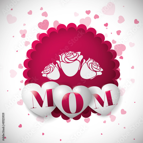 Mothers day card design.