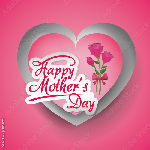 Mothers day card design.