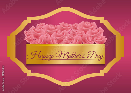 Mothers day card design.