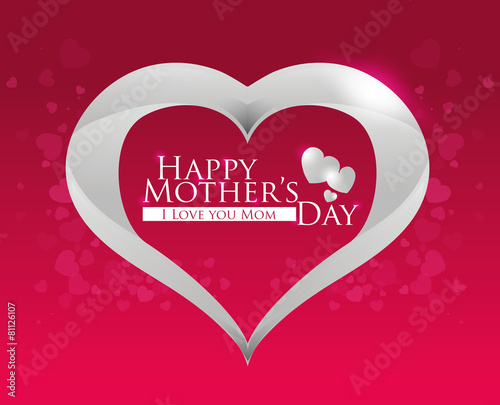 Mothers day card design.