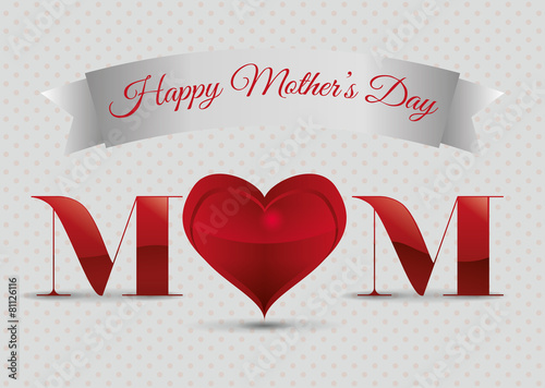 Mothers day card design.