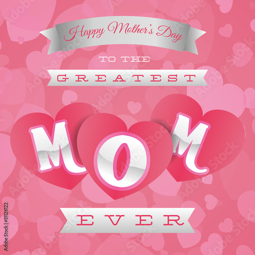 Mothers day card design.