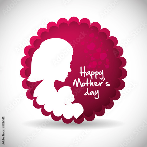 Mothers day card design.