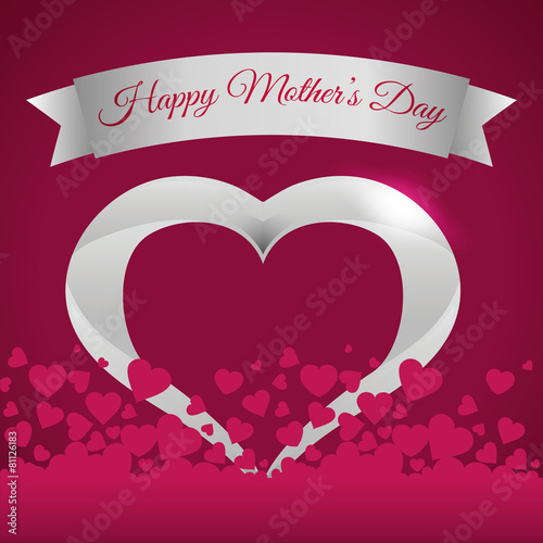 Mothers day card design.