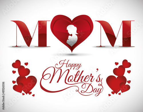 Mothers day card design.