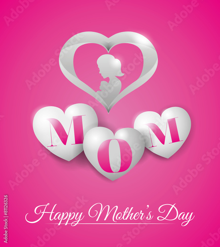 Mothers day card design.
