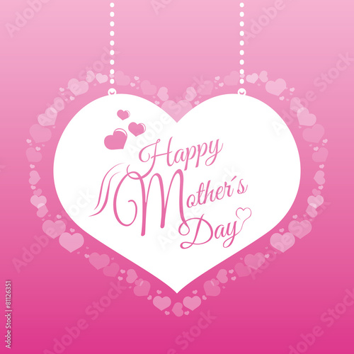 Happy mothers day card design.