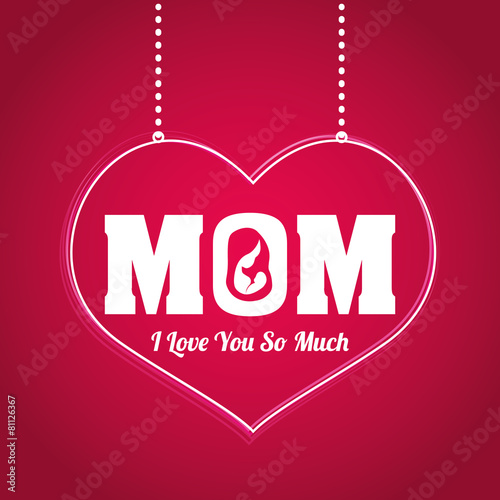 Happy mothers day card design.