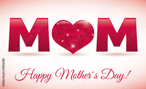 Happy mothers day card design.