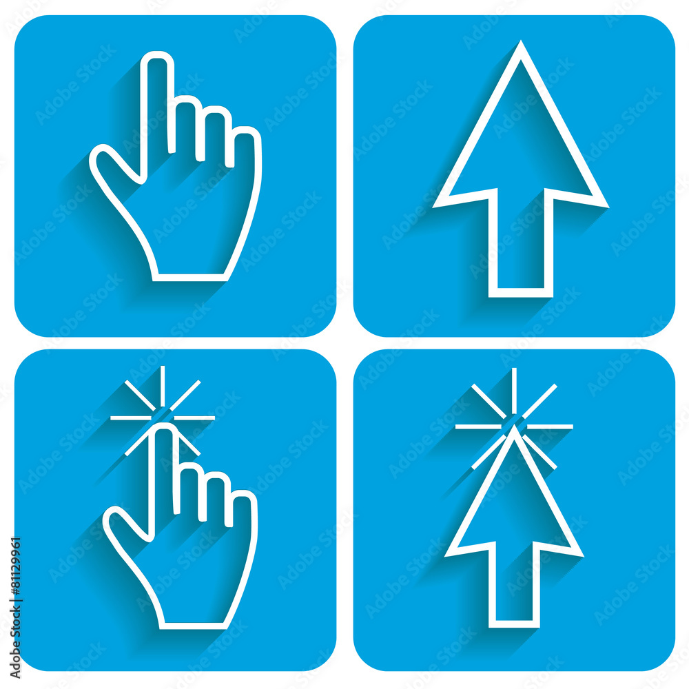 Fototapeta premium Cursor set