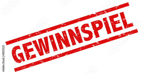 Gewinnspiel Stempel rot