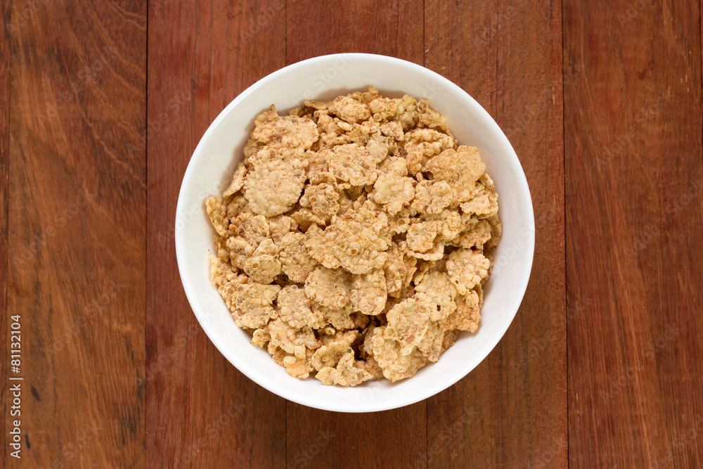 cereals in white bowl cereals in white bowl