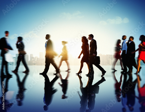 Business People Commuter Corporate Cityscape Pedestrian Concept