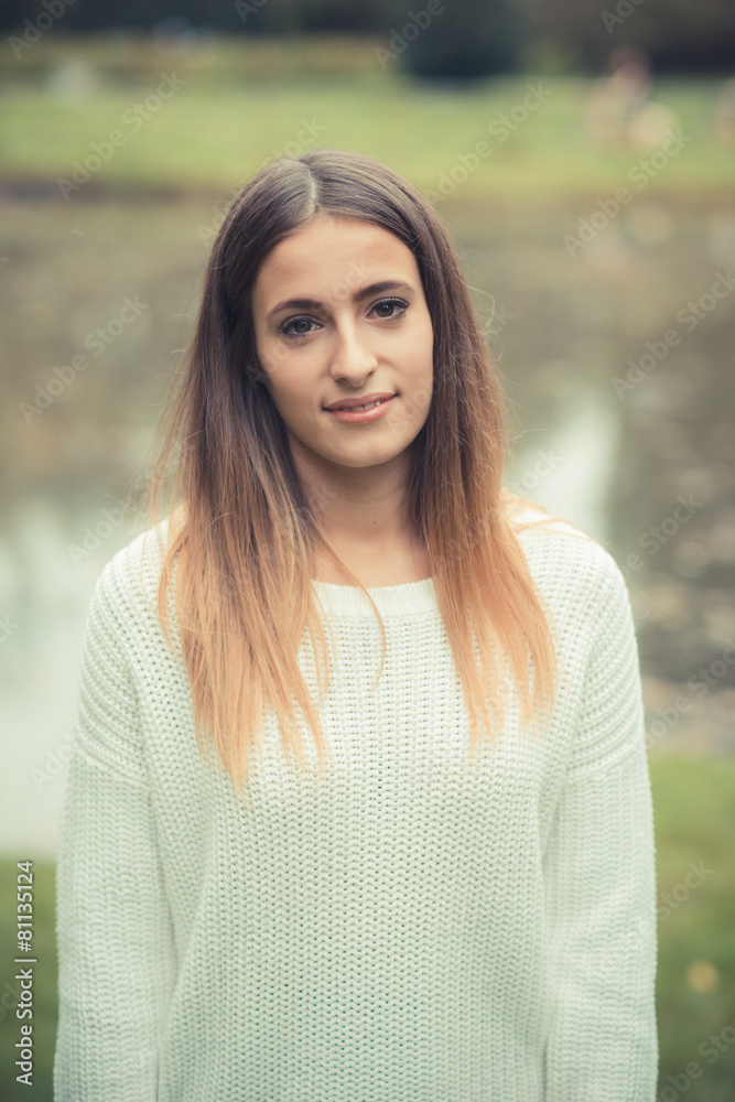 young beautiful woman girl autumn young beautiful woman girl autumn