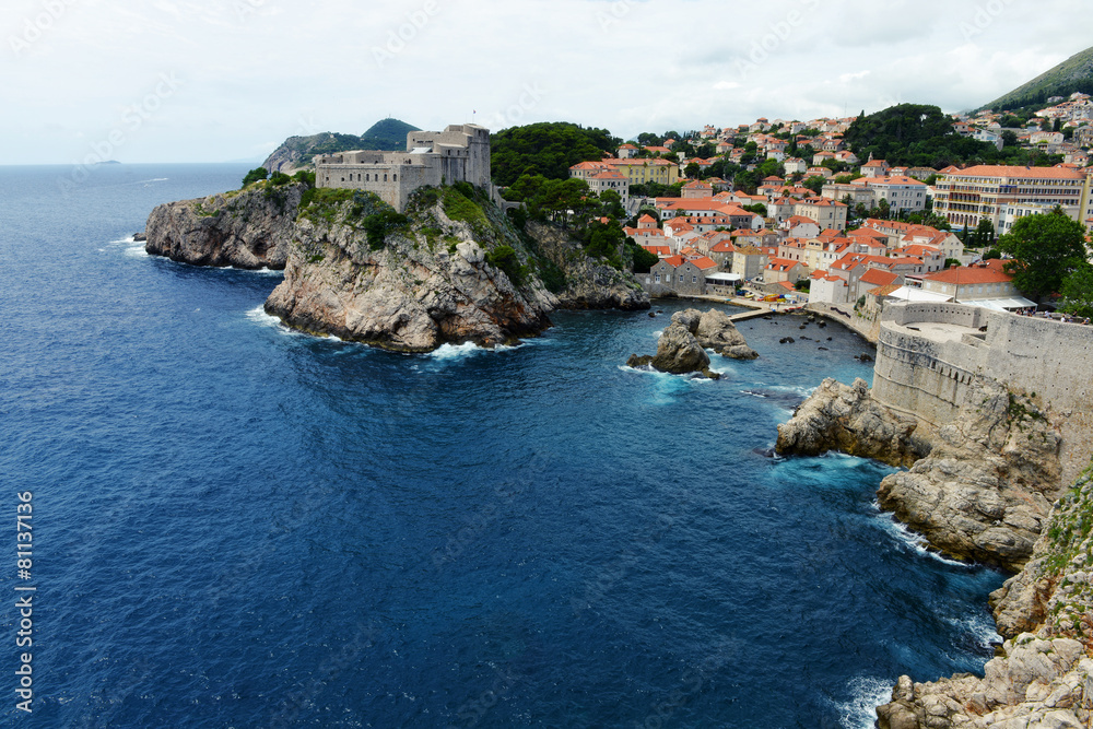 Medieval fortresses in Dubrovnik, Croatia