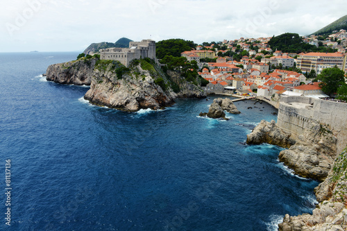 Medieval fortresses in Dubrovnik, Croatia