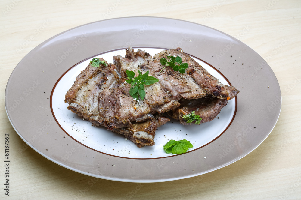 Roasted pork ribs Roasted pork ribs